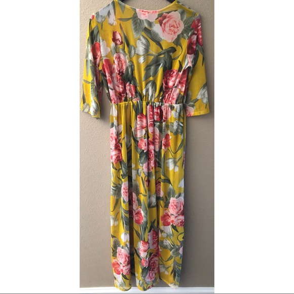 Floral print duster kimono ONE SMALL LEFT - Picture 3 of 5